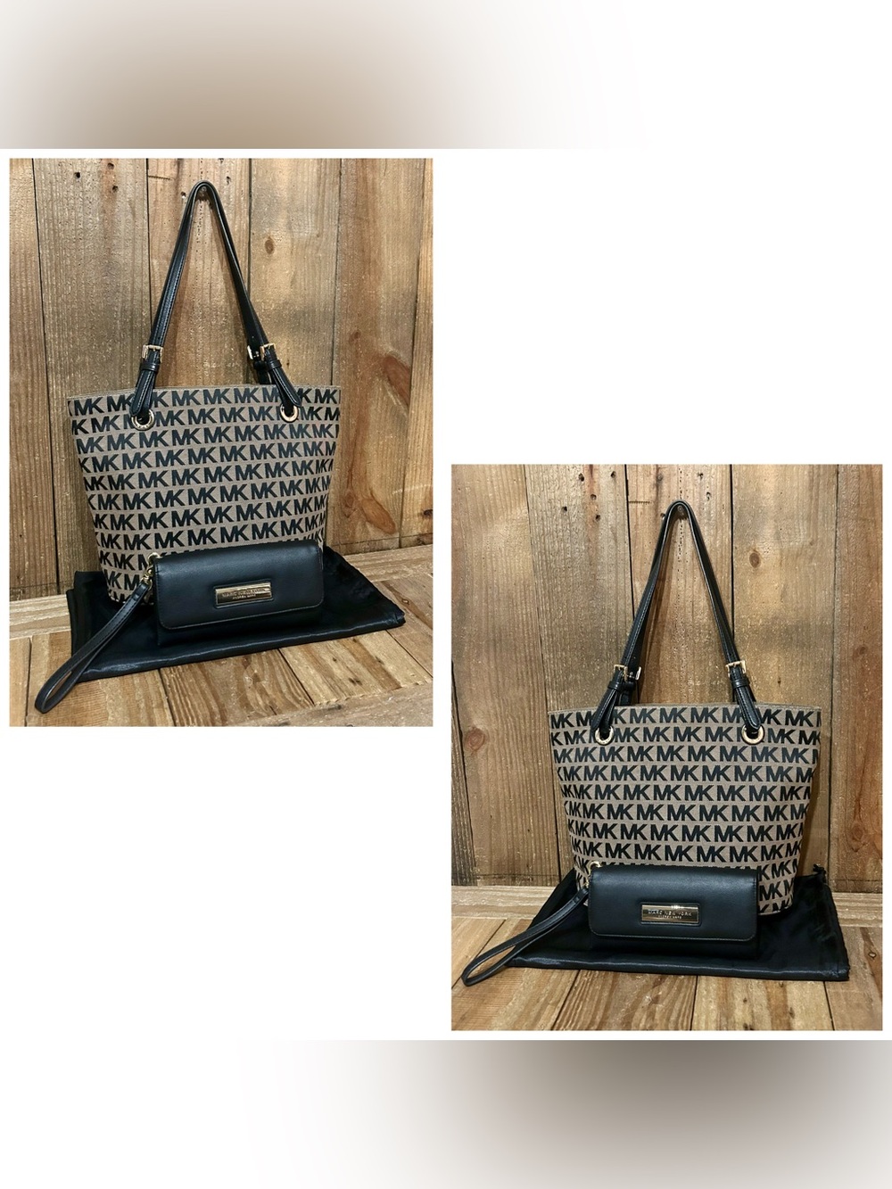 Michael Kors. Jet Set Signature Tote Bag with Free Wristlet & Dust Bag. - Picture 10 of 16